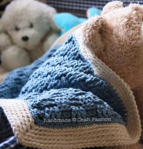 Basket Weave Afghan – Baby Blanket