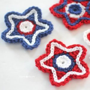 Patriotic Crocheted Stars