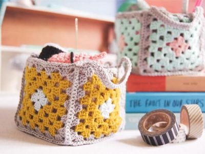 Granny Square Baskets