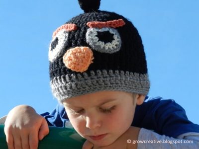 Black Angry Birds Hat