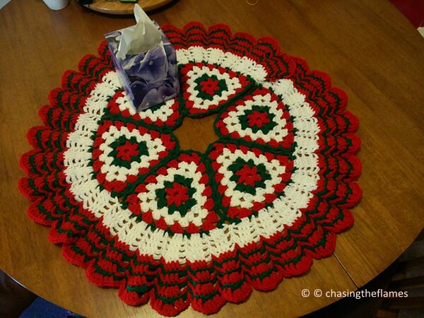 Christmas Crochet Tree Skirt