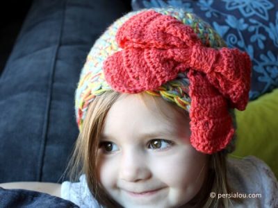 Multi-Strand Big Bow Hat