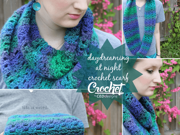 Daydreaming at Night Crochet Scarf