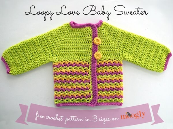 Loopy Love Baby Sweater