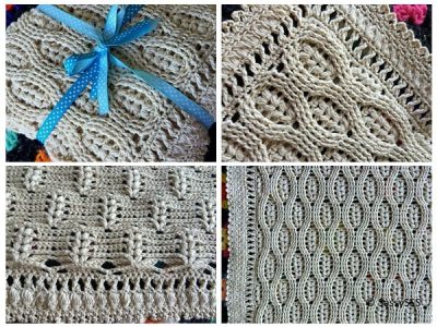 Wheat Stitch Baby Blanket