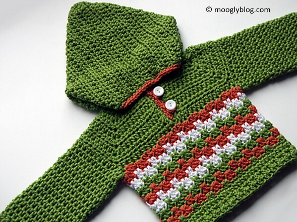 Leaping Crochet Baby Hoodie