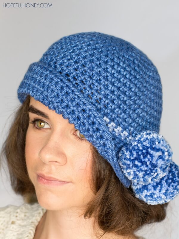 1920's Pompom Cloche Hat