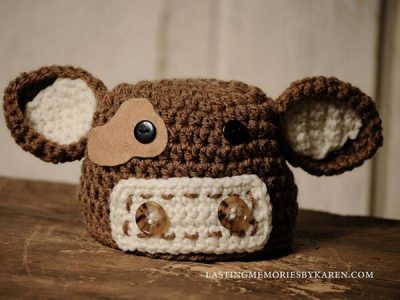 Cow hat and Diaper Cover