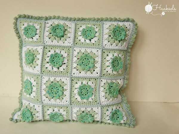 Granny Square Flower pillow