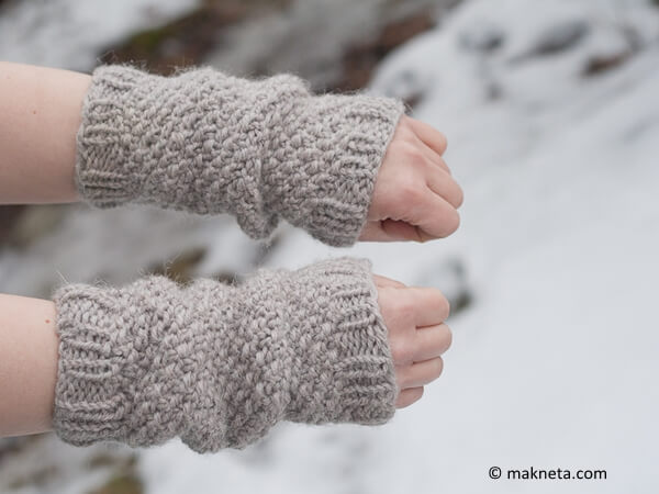Pearl wrist warmers