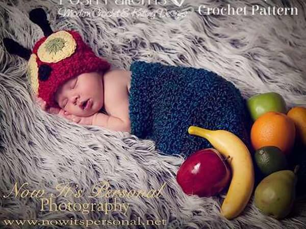 Baby Caterpillar Hat & Cocoon