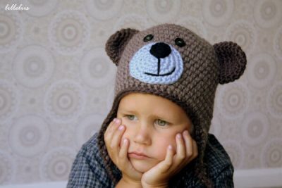 Crochet Teddy Bear Hat