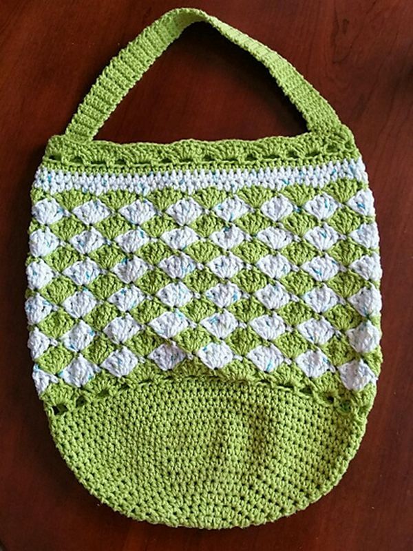 Seashell Wishes Crochet Market Bag