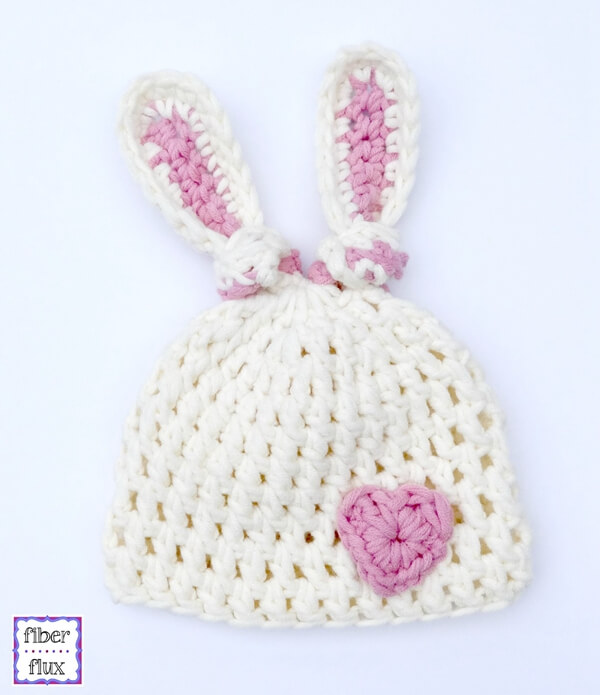 Newborn Bunny Knot Hat