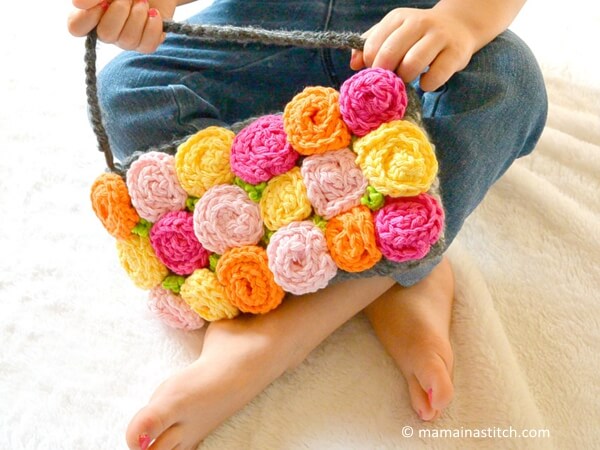Roses Crochet Purse