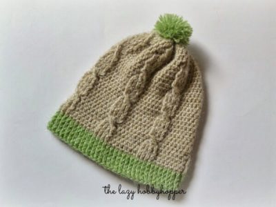Crochet Cable Stitch Hat