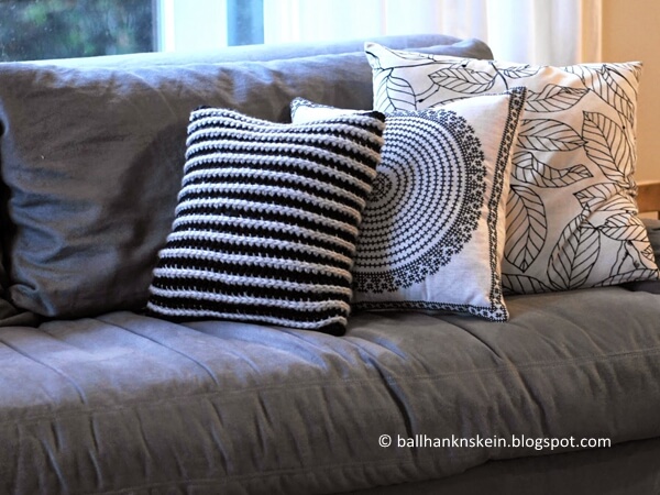Chunky Knit Look Crochet Pillow