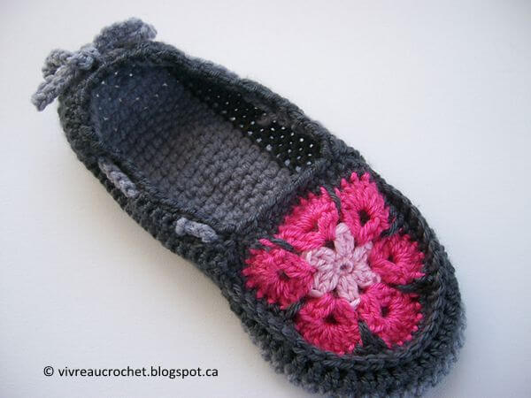 African flower slippers