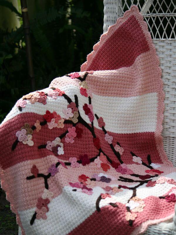 Willow’s Cherry Blossom Blanket
