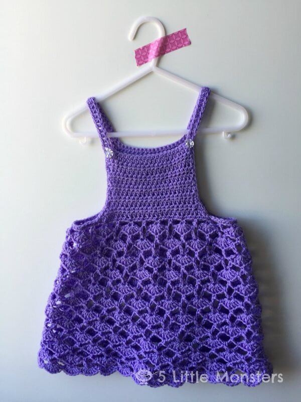 Lacy Shells Crocheted Toddler Top
