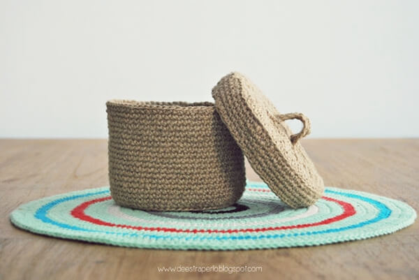 How to Crochet a box with Jute