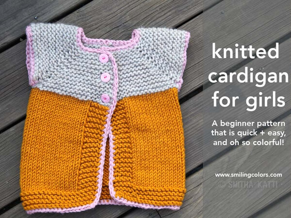 Knitted Cardigan for Girls