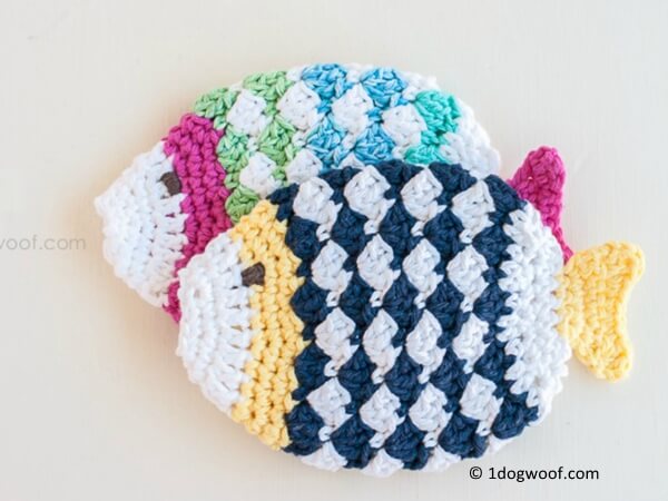 Fish Scrubbie Washcloths
