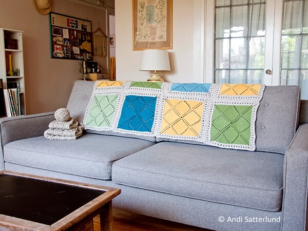 How to Knit a Blanket With Color Blocks