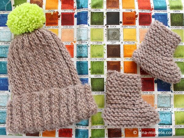 "Bringing Home Baby" Gift Set- Hat & Booties