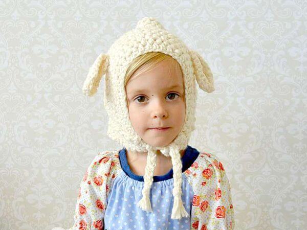 Toddler Crochet Lamb Hat