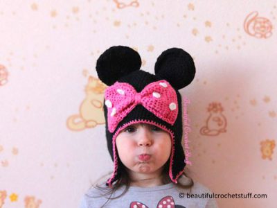 Minnie Mouse Crochet Hat