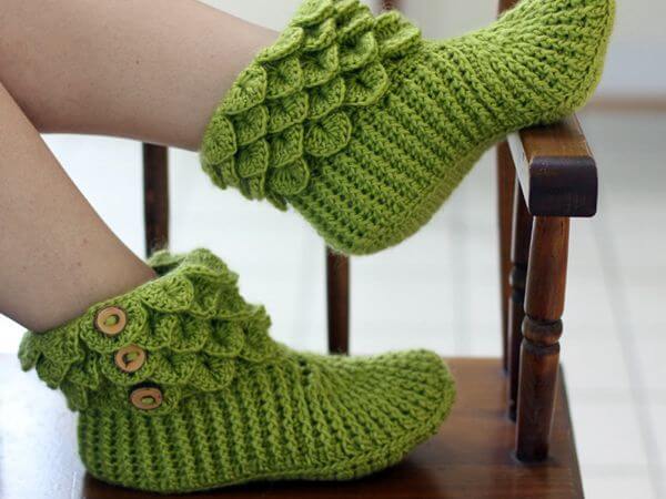 Crocodile Stitch Boots