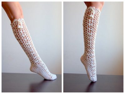Knee high lace Socks