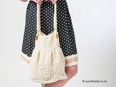 Vintage Styled Crochet Bag