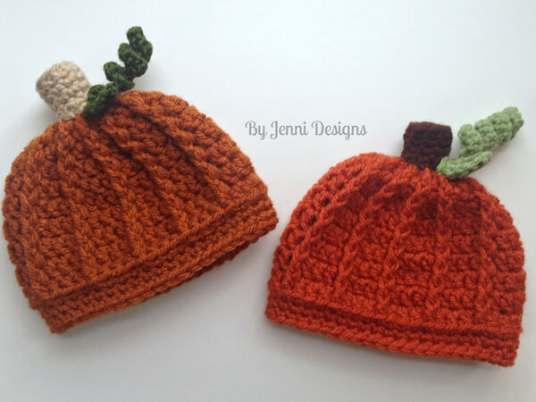 Newborn Pumpkin Beanie Hat