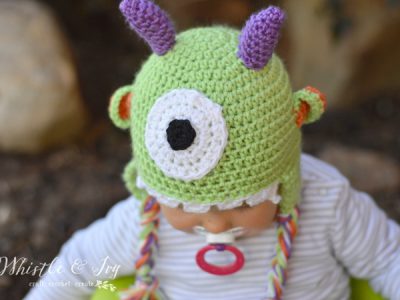 Littlest Monster Crochet Baby Hat