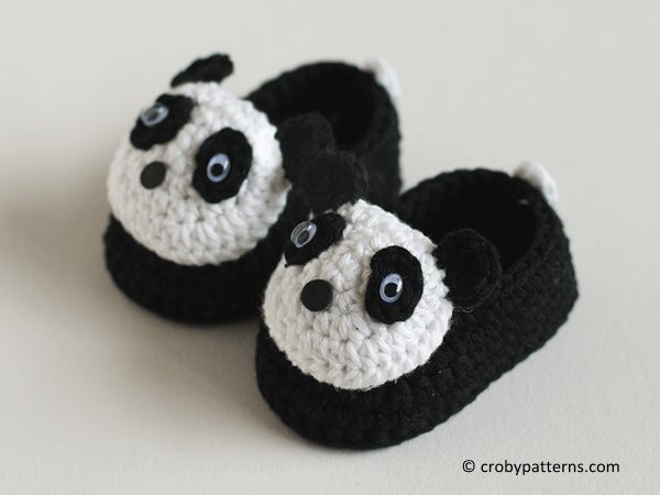 Panda Baby Booties