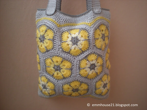 Purse with yellow flowers