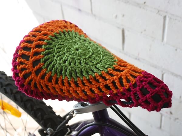 Crochet Bike Seat Cover