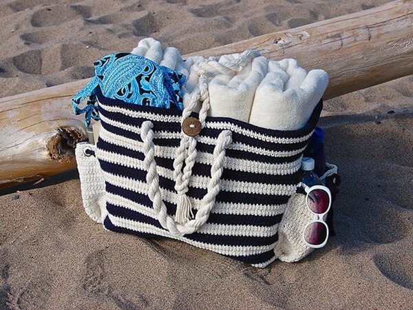 "Nautical Knots" Beach Bag