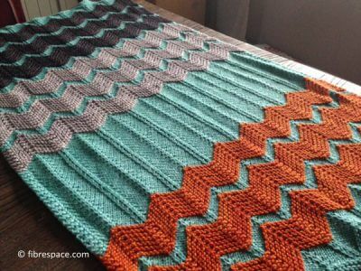 The Walt Painted Chevron Baby Blanket