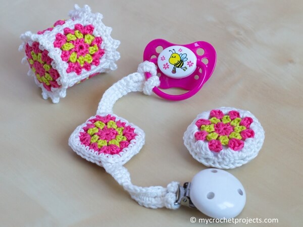 Crochet Baby Toy Set ‘Granny Square’