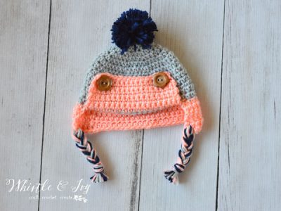 Button Eskimo Baby Hat