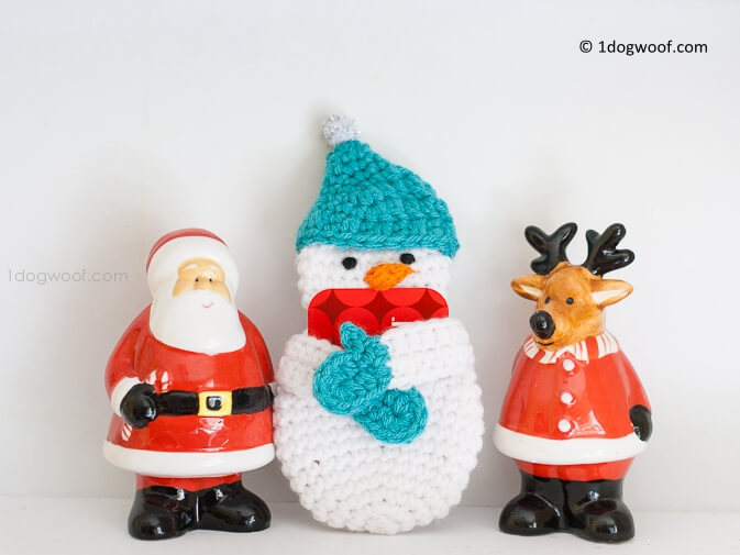 SNOWMAN GIFT CARD HOLDER CROCHET PATTERN