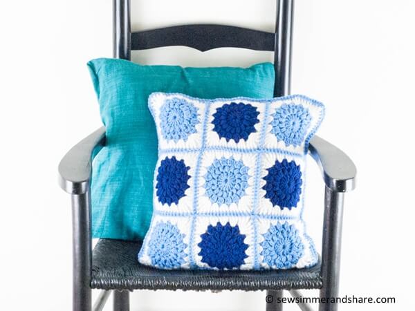 Crochet Sunburst Pillow