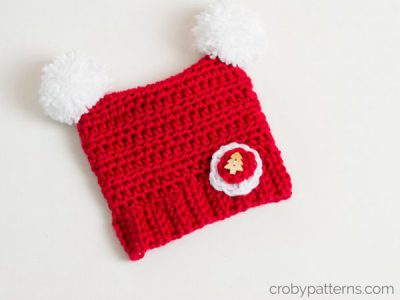 Crochet baby Christmas Hat