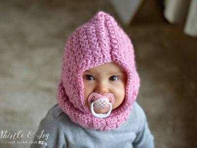 Crochet Baby Hooded Cowl