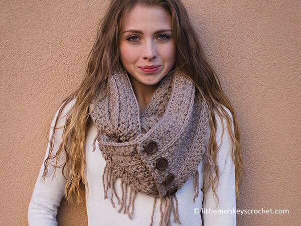 RUSTIC FRINGE INFINITY SCARF
