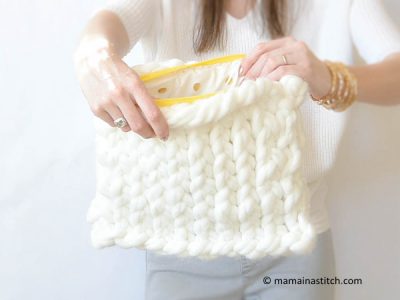 Plush Knit Bag