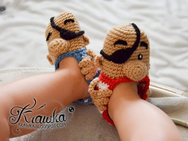 Monster Baby Booties